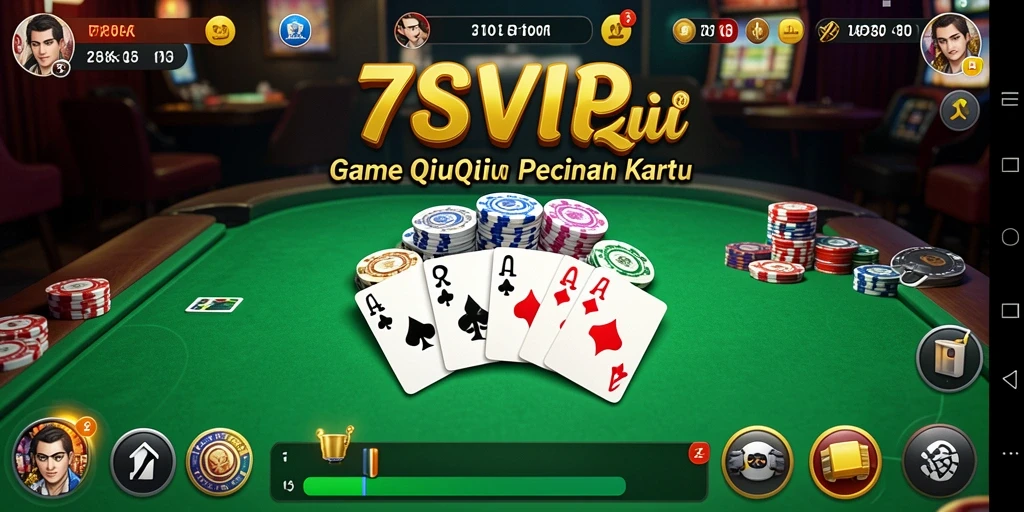 Tampilan gameplay QiuQiu yang mendebarkan di 7SVIP.