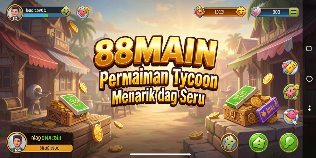 Tampilan gameplay <strong>88MAIN</strong> dengan elemen Tycoon yang mengasyikkan.