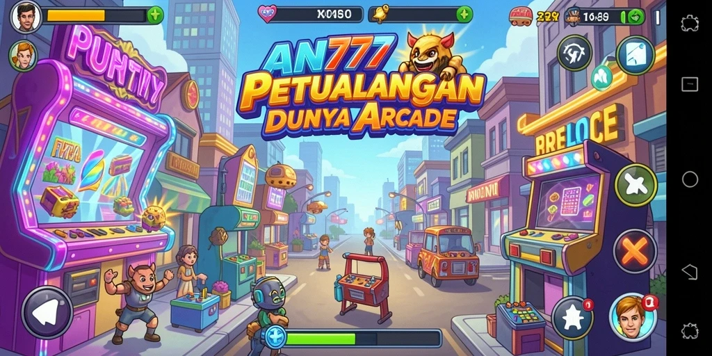 Tampilan gameplay AN777 yang memukau dalam dunia Arcade.