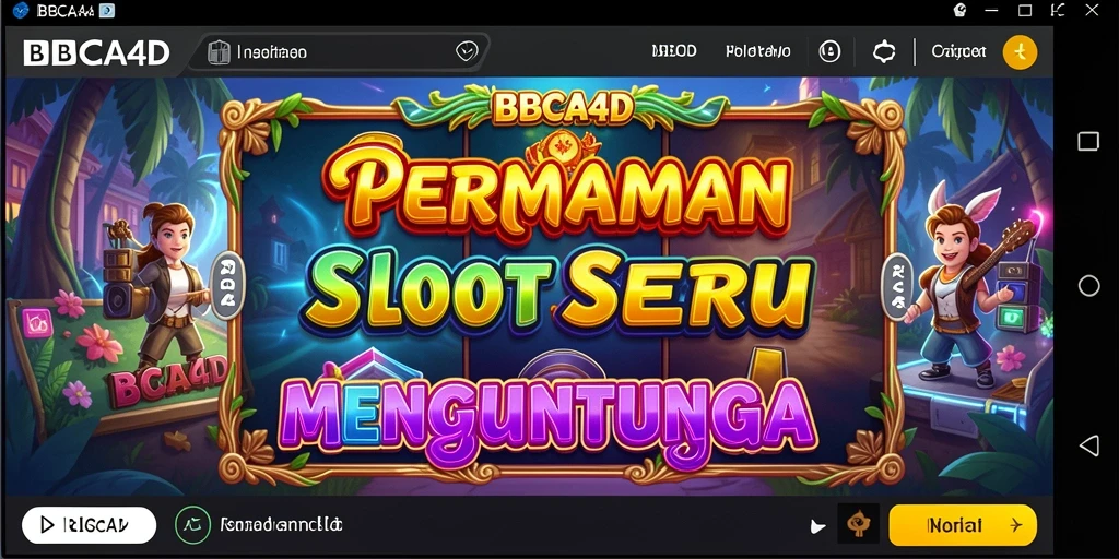 Screenshot utama BBCA4D menunjukkan gameplay slot yang seru dan interaktif.