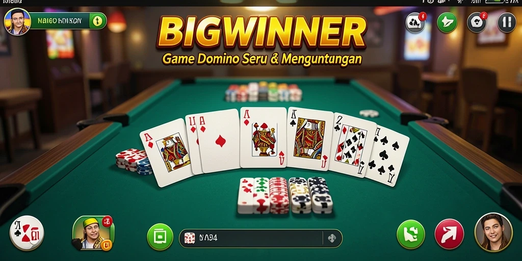 Gameplay seru dari BIGWINNER yang penuh strategi Domino.