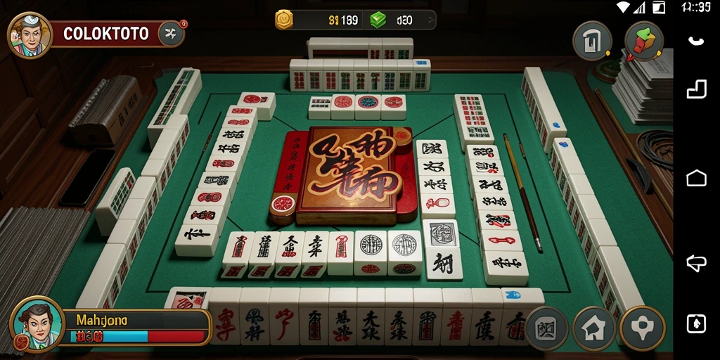 Screenshot gameplay COLOKTOTO yang menunjukkan keseruan bermain Mahjong.