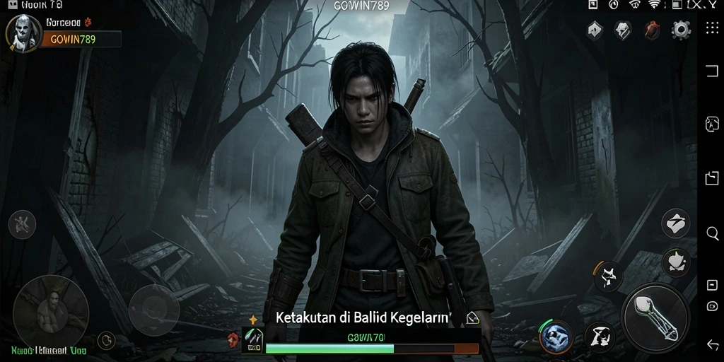 Tangkapan layar GOWIN789 menampilkan suasana horror yang mencekam.