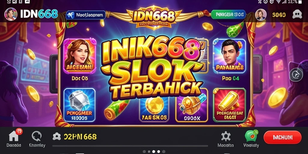 Tampilan gameplay Slot yang menarik dan mendebarkan dari IDN668.