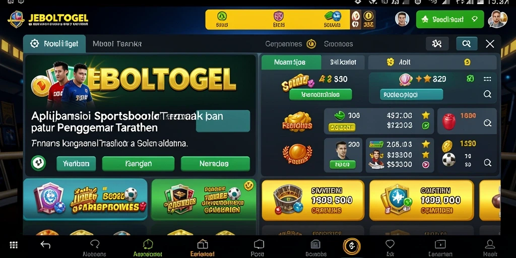 Tampilan menarik dari gameplay taruhan olahraga JEBOLTOGEL.