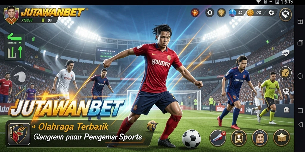 Tampilan gameplay JUTAWANBET yang menampilkan aksi olahraga seru.