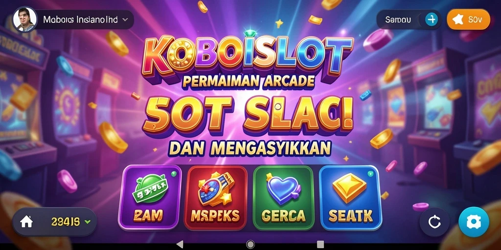 Tampilan gameplay menarik dari KOBOISLOT dengan efek visual menakjubkan.
