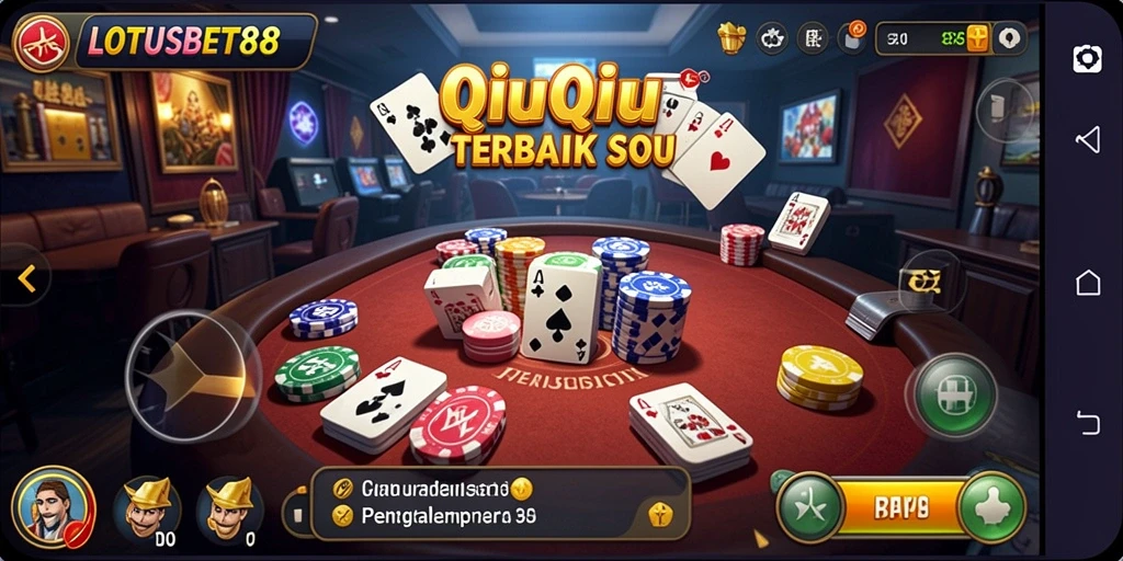 Tampilan gameplay QiuQiu yang menarik di LOTUSBET88.