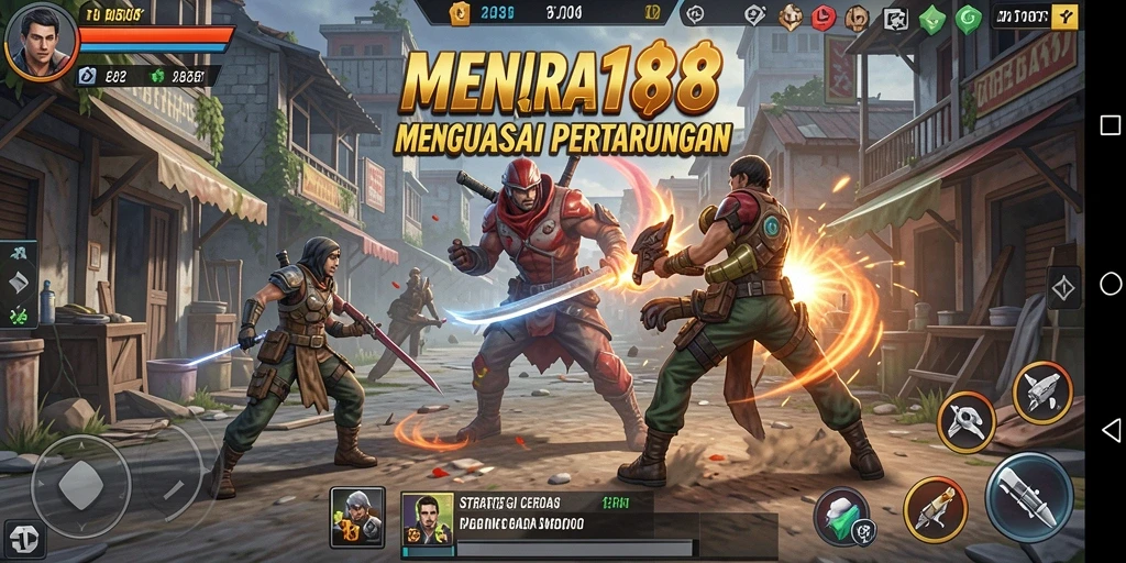 Tangkapan layar MENARA188 menampilkan aksi permainan strategi yang intens.