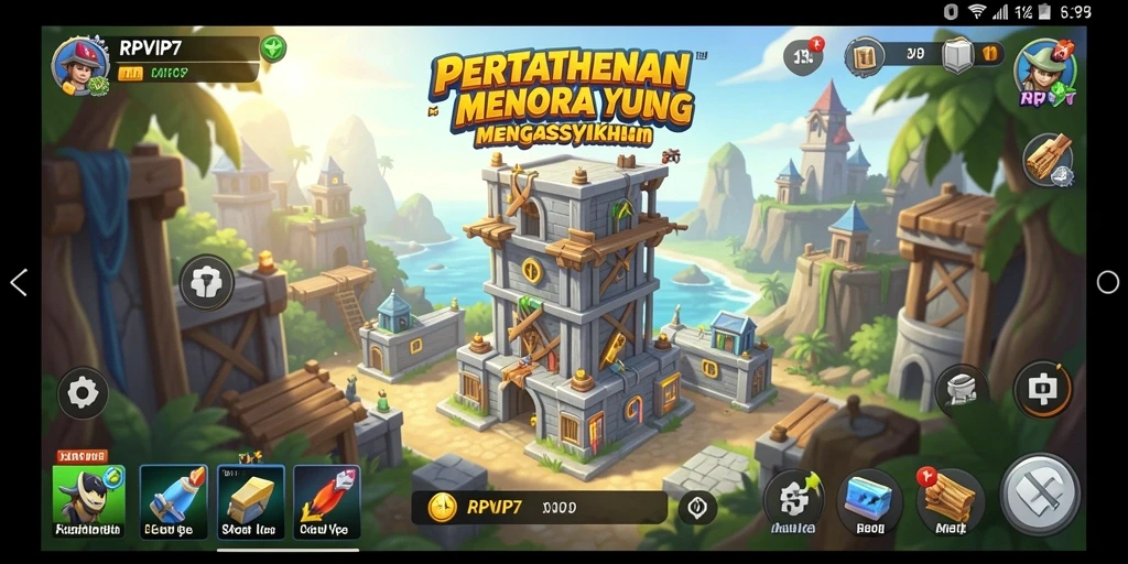 Gameplay menegangkan di RPVIP7 dengan strategi Tower Defense.
