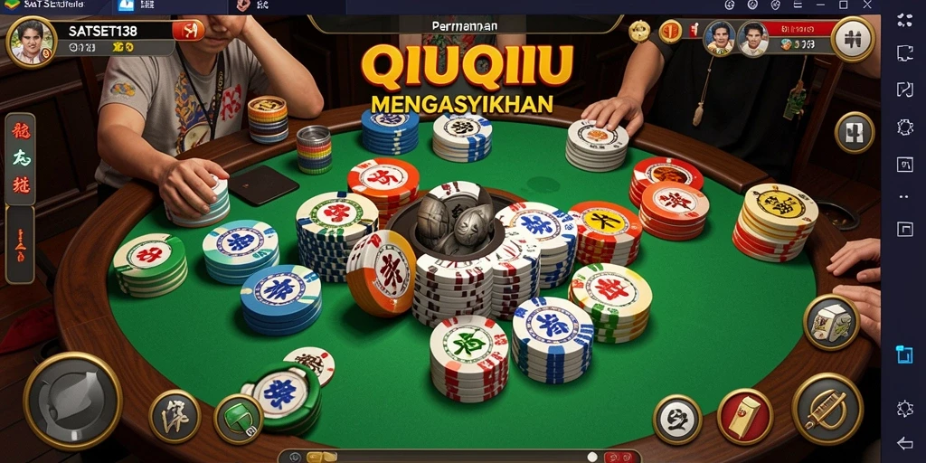 Screenshot utama SATSET138 menampilkan aksi seru permainan QiuQiu.