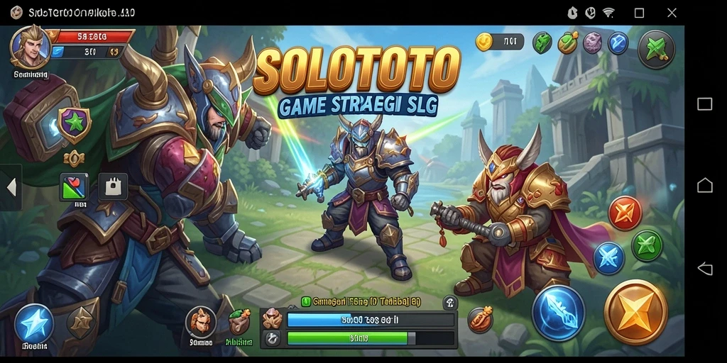 Tangkapan layar menampilkan pertempuran epik dalam SOLOTOTO.