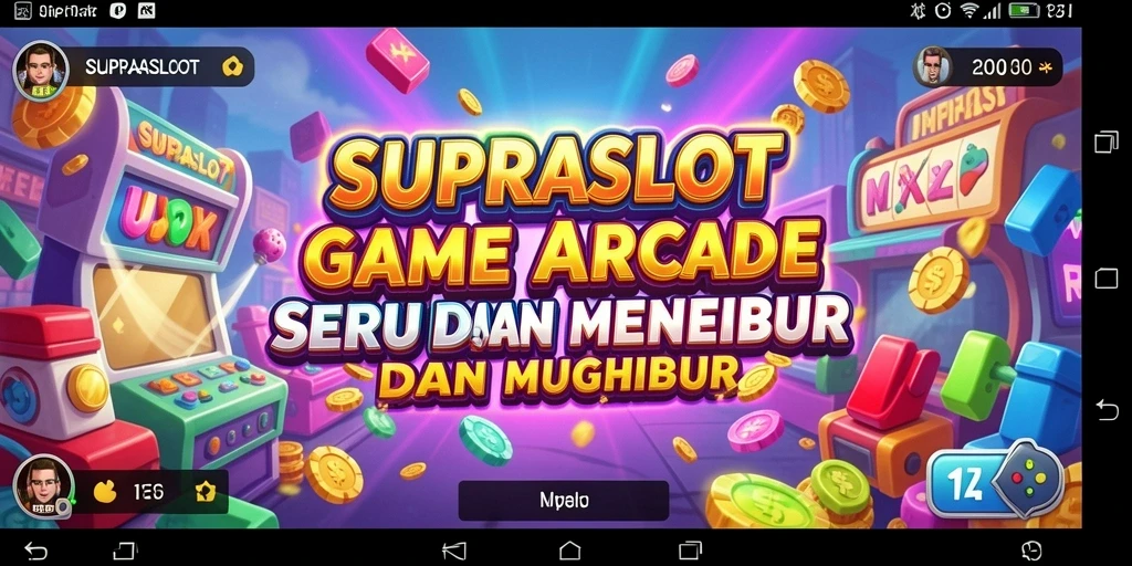 Tampilan screenshot SUPRASLOT yang menarik menunjukkan keseruan gameplay Arcade.