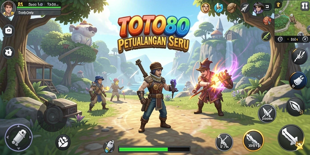 Screenshot TOTO80 menampilkan aksi mendebarkan dengan pemandangan terbuka yang luas.